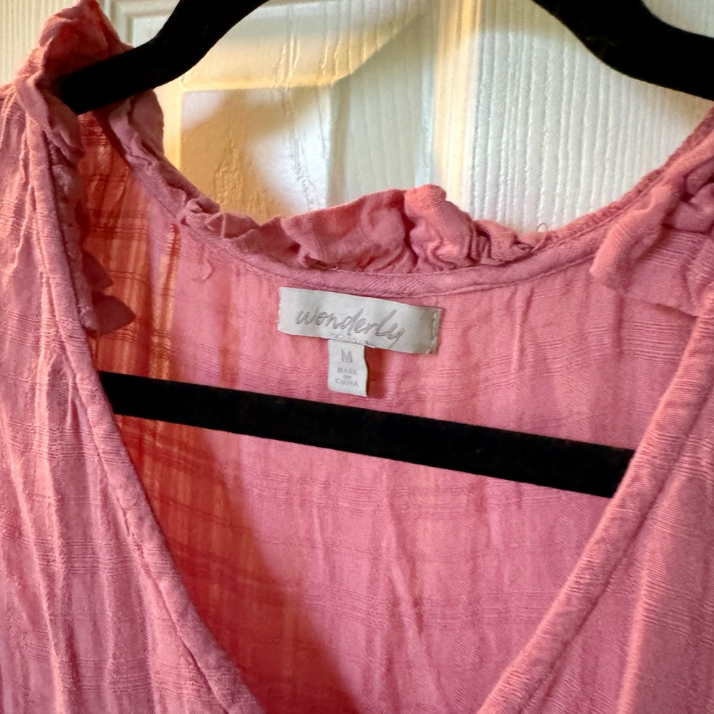Wonderly Ruffled Pink Dress - Picture 2 of 6
